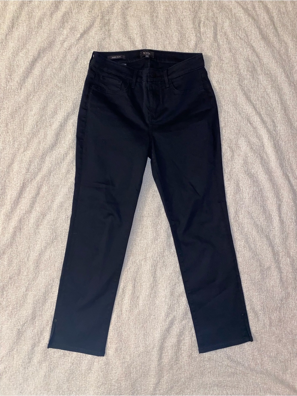 NYDJ Sheri Slim Lift Tuck Technology Jeans Black Size 4